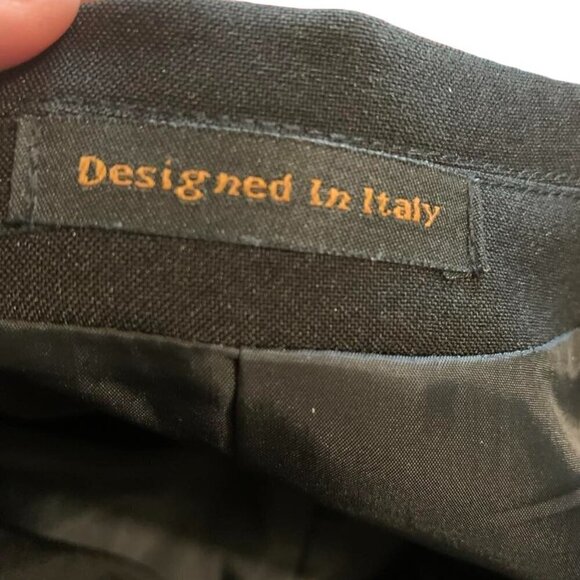 Lucci ColleZione Three Button Black Blazer 42L - Picture 2 of 4